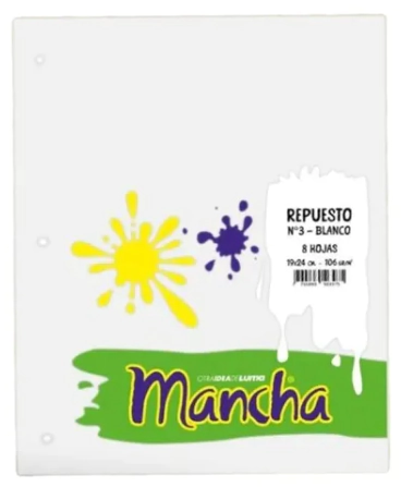 REPUESTO DIBUJO MANCHA N�3 x 8hjs