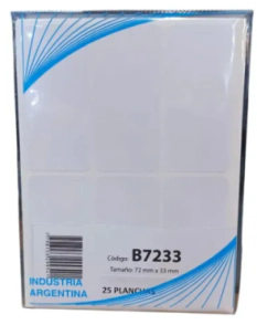 ETIQUETAS ORI-TEC B7233 (3030)