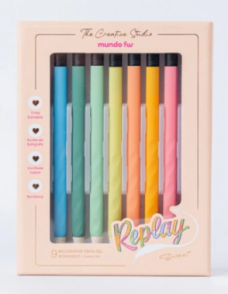 BOLIGRAFO FW REPLAY BORRABLES GEL SWEET x 9u