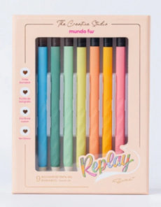 BOLIGRAFO FW REPLAY BORRABLES GEL SWEET x 9u