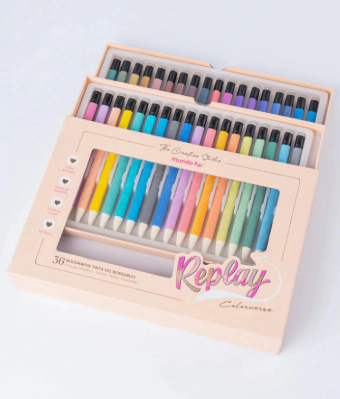BOLIGRAFO FW REPLAY BORRABLES GEL COLORVERSE x 36u
