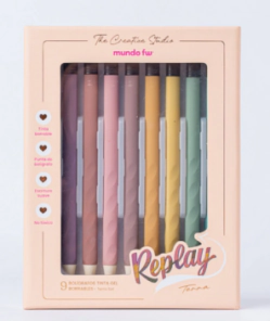 BOLIGRAFO FW REPLAY BORRABLES GEL TERRA x 9u