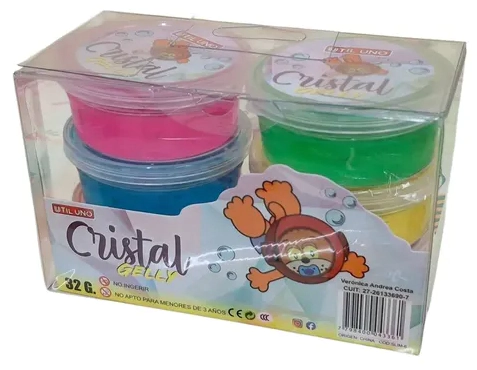 MASA UTIL UNO CRISTAL GELLY x 6u