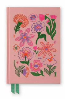 CUADERNO FERA 14 x 20cm BORDADO FLORES 128hjs RY