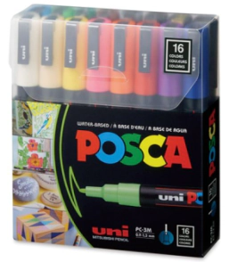 MARCADOR POSCA PC-3M 0.9-1.3mm PTA. MEDIA x 16u