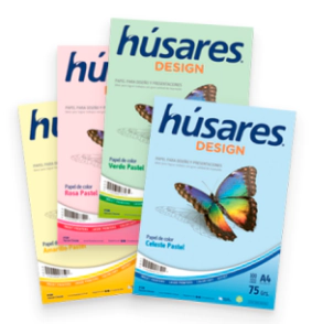 PAPEL HUSARES A4 75grs x 100hjs ROSA PASTEL