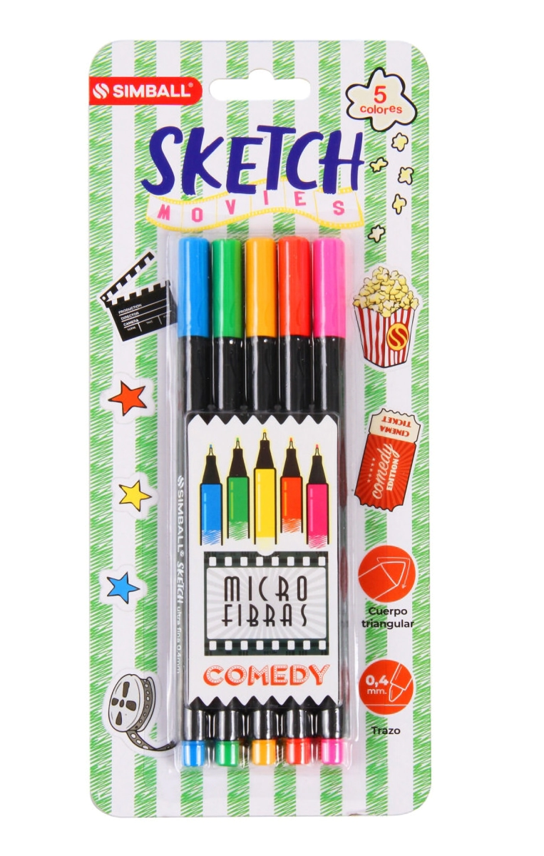 MICROFIBRA SIMBALL SKETCH COMEDY x 5u