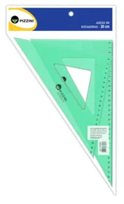 ESCUADRA PIZZINI JUEGO 30cm x 45* y 30cm x 60*