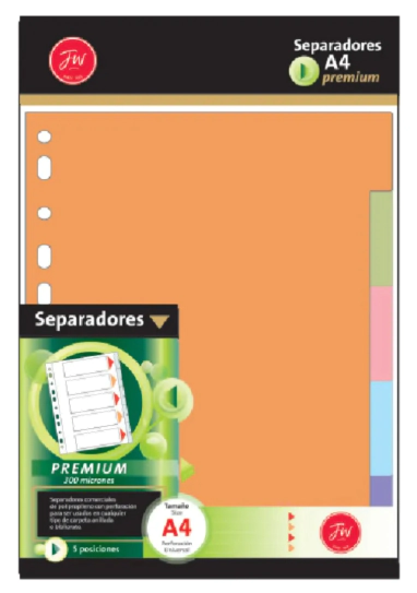 SEPARADOR FW A4 PREMIUN x 5u