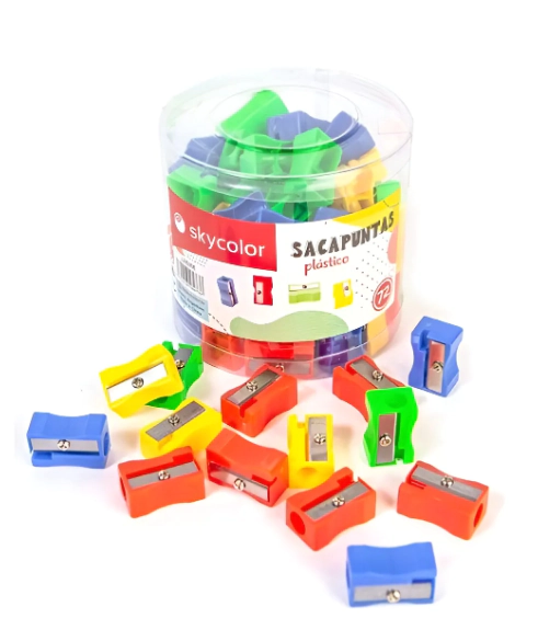 SACAPUNTA SKYCOLOR PLASTICO PVC x 72u