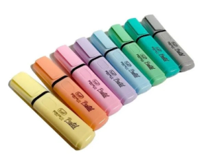 RESALTADOR TRABI PASTEL x 8u SURTIDO