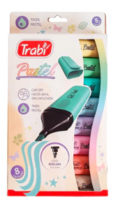 RESALTADOR TRABI PASTEL x 8u SURTIDO