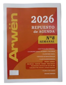 AGENDA ARWEN REPUESTO N�8 SEMANAL 2027