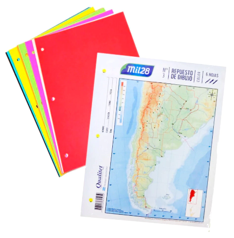 SEPARADOR MIL 28 CART COLOR N�3 x 6hjs