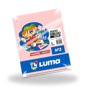 SEPARADOR LUMA CART PASTEL N�3 x 6hjs