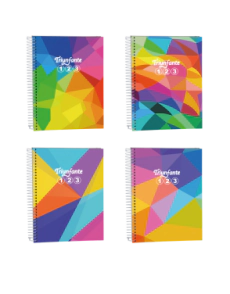 CUADERNO TRIUNFANTE 21x27 CALEIDOSCOPIO x 100hjs RY