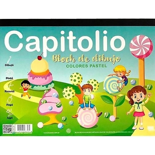 BLOCK CAPITOLIO N�5 PASTEL x 20hjs
