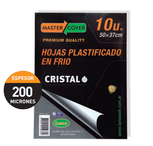 HOJA P/PLASTIFICAR EN FRIO LAMA x 10u