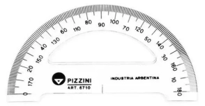 TRANSPORTADOR PIZZINI 180&deg; x 10cm HUMO x 25u